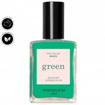 Green Vegan-Friendly Nail Polish - Brazil 15ml (33247)