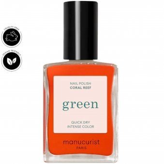 Green Vegan-Friendly Nail Polish - Coral Reef 15ml (31016)