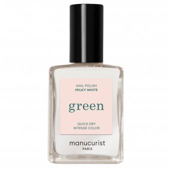 Green Vegan-Friendly Nail Polish - Milky White 15ml (33060)