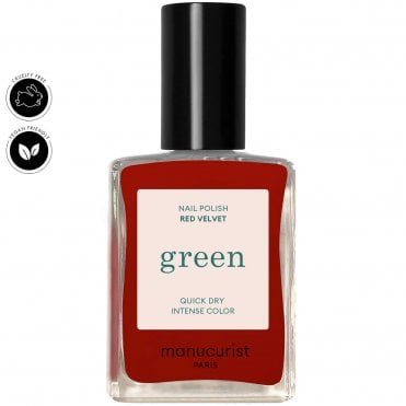Green Vegan-Friendly Nail Polish - Red Velvet 15ml (33031)