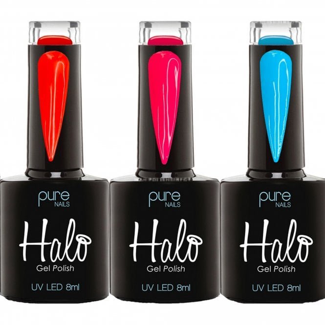 Halo Beach Party 3 Pc Set  LED/UV Gel Polish Collection - Set A (3 x 8ml)