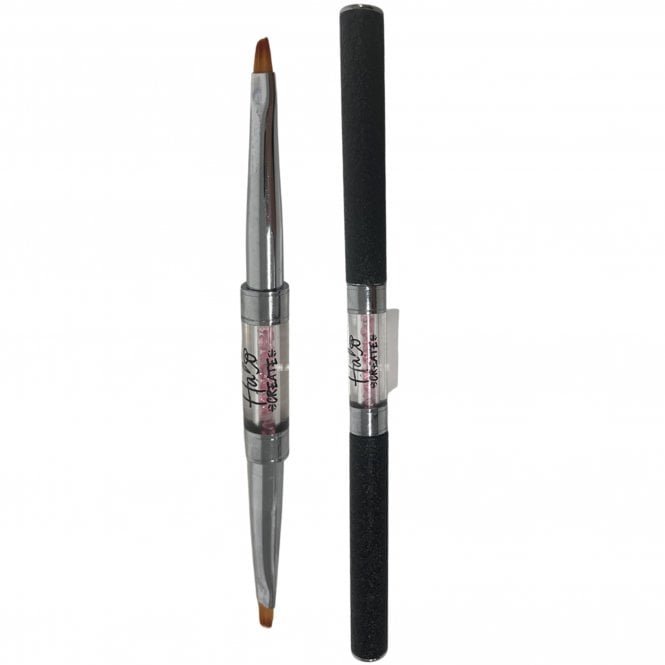 Halo Create Combo Nail Art Brush - Large Angled One Stroke & Small One Stroke (NA2001)