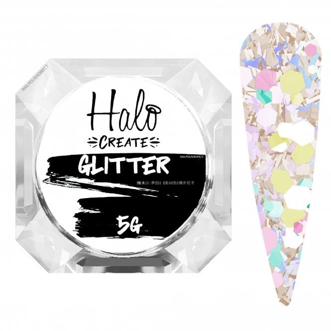 Halo Create Multi-Hex Nail Art Glitters - Be Sweet 0.5g (NA334)