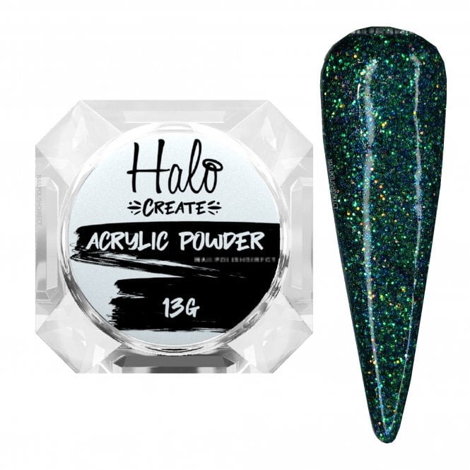 Halo Create Nail Art Glitter Acrylic Powder - Dublin 13g (NA203)