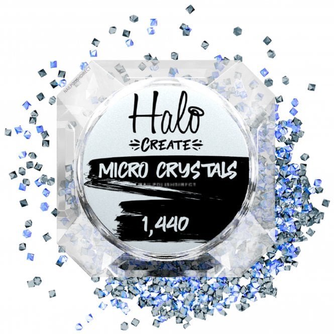 Halo Create Nail Art Micro Crystals - Blue (1440 Small Pieces) (NA703)