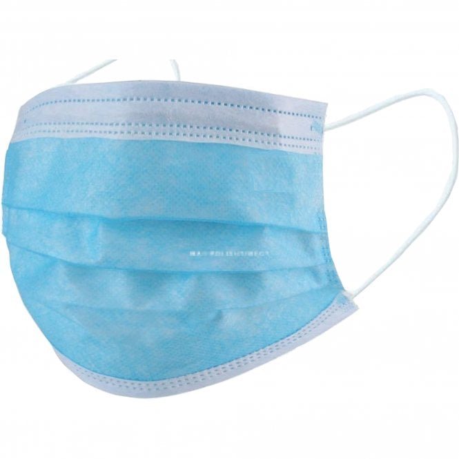 Halo Disposable 3 Ply Salon Face Mask With Ear Loops (51813)