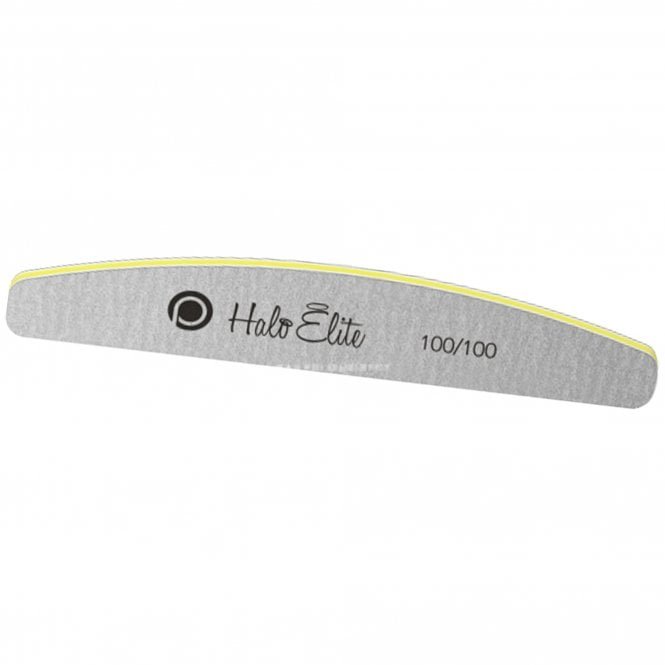 Halo Elite Zebra Moon Foam Nail File - 100/100 Grit (N1177)