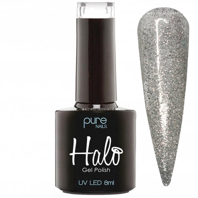 Halo Hema Free Gel Polish - Silver Sparkle 8ml (N2849)