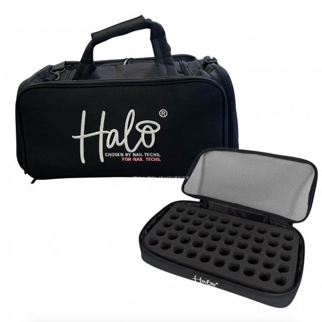 Halo Mobile Nail Techs Large Storage Bag (With Tray) (HS101) - Black