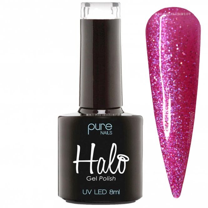 Halo Hema & TPO Free Gel Polish - Cerise Sparkle 8ml (N2812)