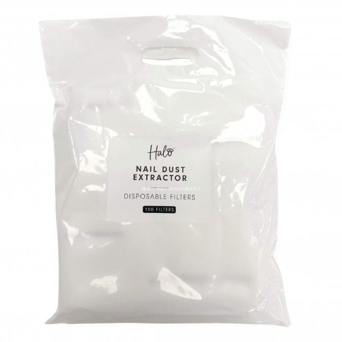 Halo Nail Dust Extractor - Disposable Filters (Pack Of 100) (E157)