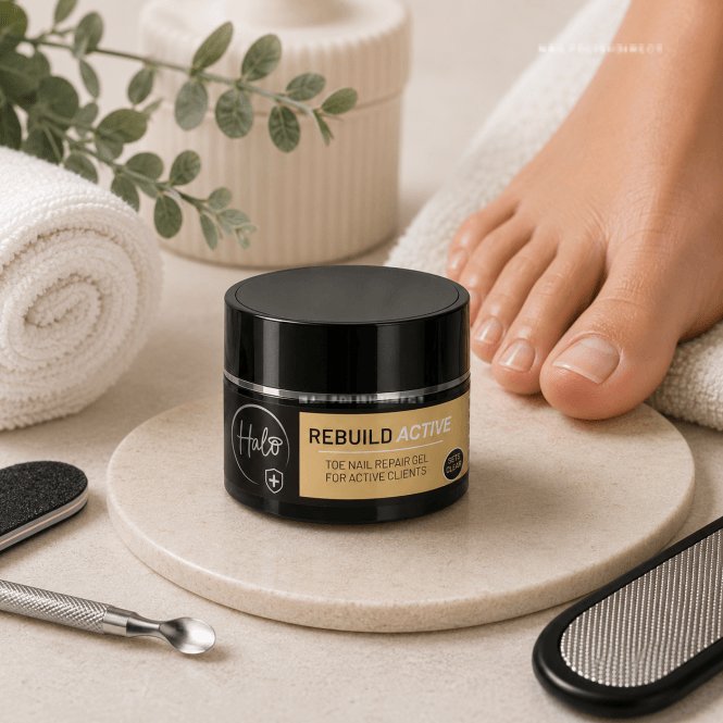 Halo Pedicure Gel - Rebuild Active - Clear 15g Hema & TPO Free  (TOE106)
