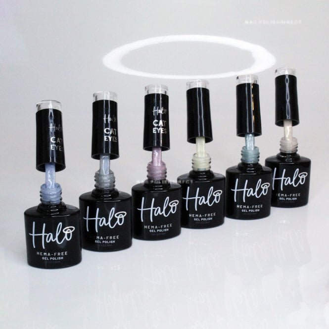 Halo The Snow Angel Hema & TPO Free Gel Polish Set & Free Desk Mat (6 x 8ml)