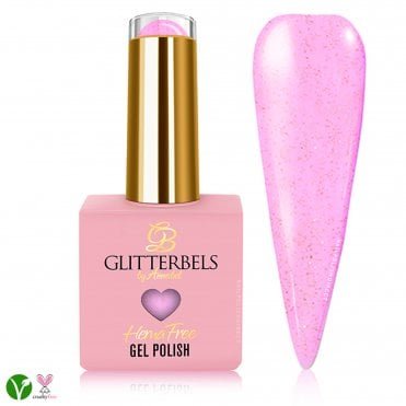 Hema Free Gel Polish - Guava Jelly Glitz 8ml (HGEL027)