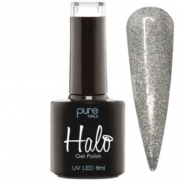 Hema Free Gel Polish - Silver Sparkle 8ml (N2849)
