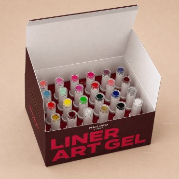 HEMA & TPO Free Liner Nail Art Gel Set - 24 x 10ml