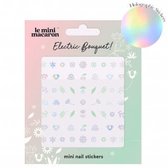 Mini Nail Stickers - Electric Bouquet