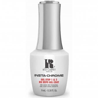 Insta-Chrome Gel Polish Steps 1&3 - No Wipe Top Coat 9ml (21180)