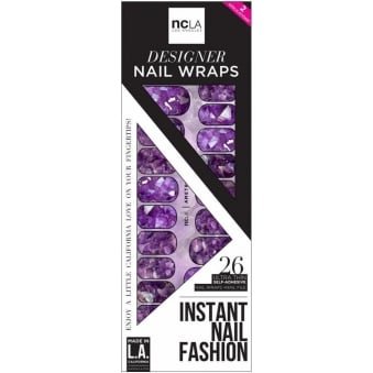 Instant Nail Fashion Designer Nail Wraps - Amertrine (26 Wraps)
