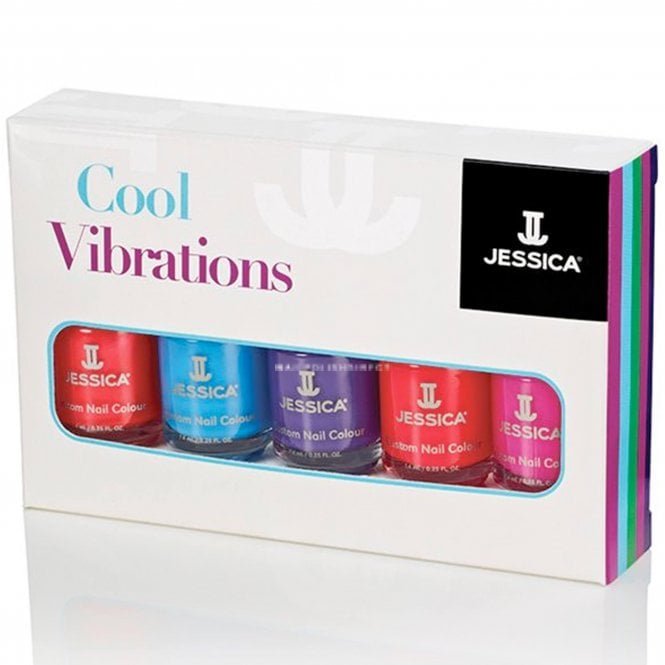 Jessica Vegan Nail Polish Set - Cool Vibrations Collection Set (5 x 7.4ml)
