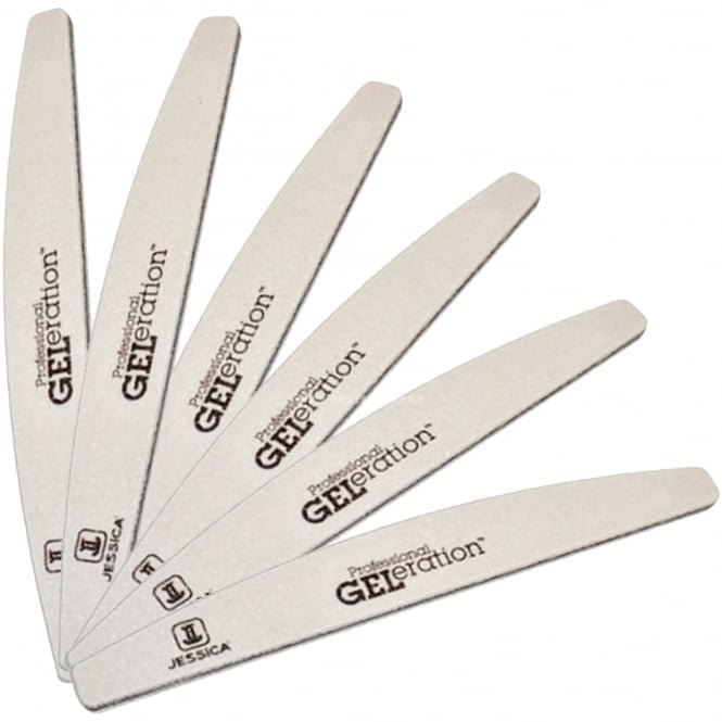 Jessica GELeration - Soft Buffer Nail Files 240/400 Grit (Pack Of 12)(GA300)