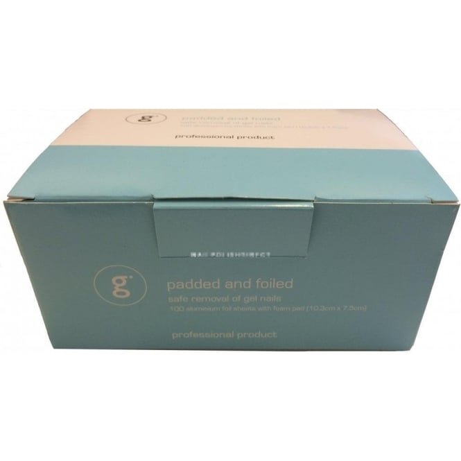 Jessica Padded & Foiled - Gel Polish Remover Foils With Foam Pad (100 Sheets)
