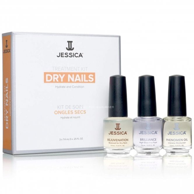 Jessica Nail Treatment Kit Hydrate & Condition - Dry Nails (3 x 7.4ml)(090721)