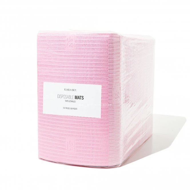 Kiara Sky Disposable Pink Nail Mats - 125 Pieces (DPM125)