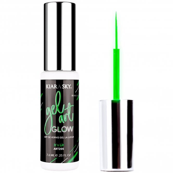 Kiara Sky Glow In The Dark Nail Art Brush - It's Lit 7.6ml