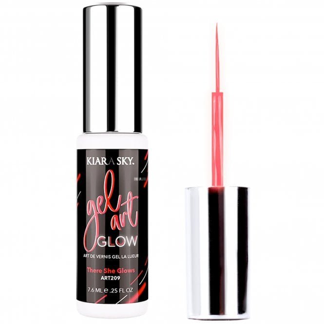 Kiara Sky Glow In The Dark Nail Art Brush - There She Glows 7.6ml