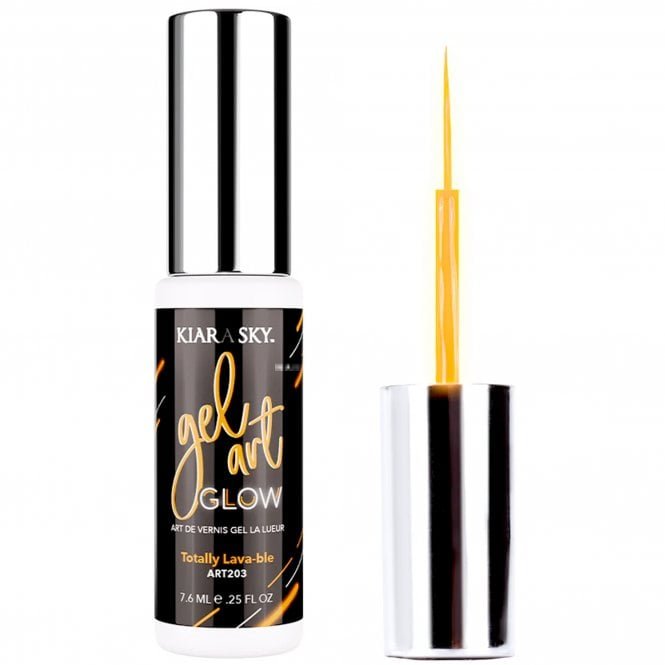 Kiara Sky Glow In The Dark Nail Art Brush - Totally Lava-ble 7.6ml