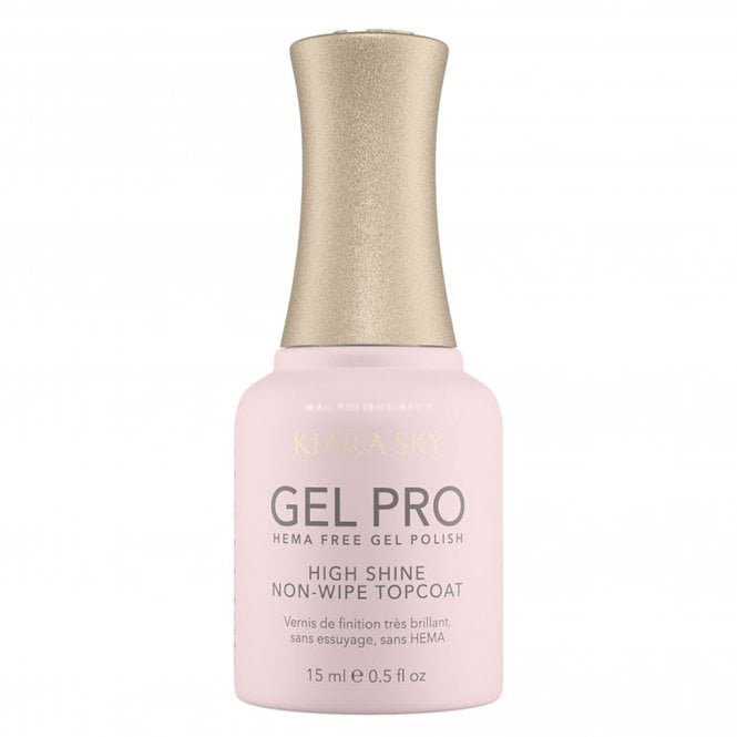 Kiara Sky HEMA & TPO Free Gel-Pro Polish 15ml - High-Shine Non-Wipe Top Coat (HFNWTC)