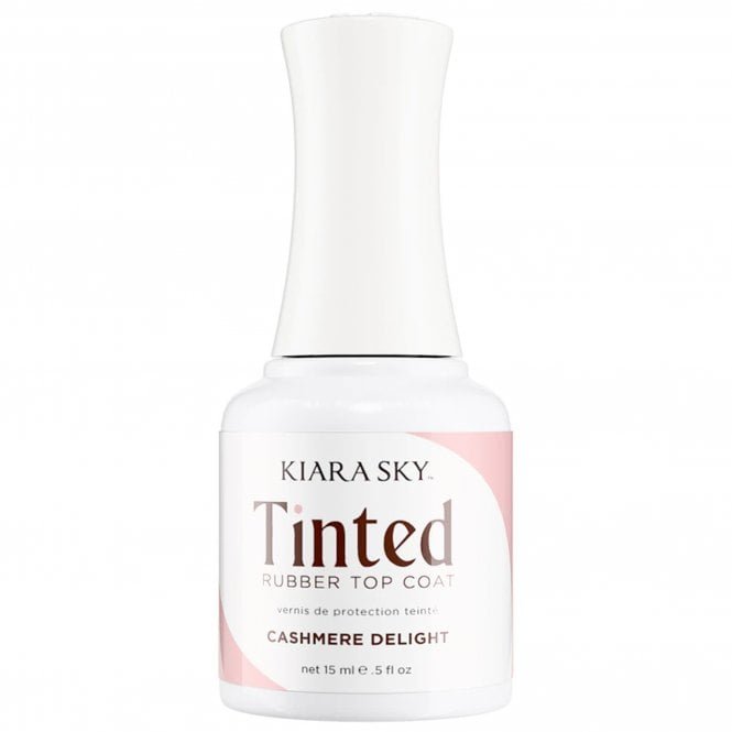 Kiara Sky TPO Free Non Wipe Tinted Rubber Top Coat - Cashmere Delight 15ml (TNT03)