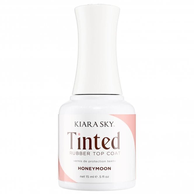 Kiara Sky TPO Free Non Wipe Tinted Rubber Top Coat - Honeymoon 15ml (TNT07)
