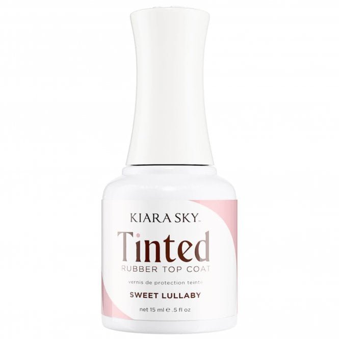Kiara Sky TPO Free Non Wipe Tinted Rubber Top Coat - Sweet Lullaby 15ml (TNT02)