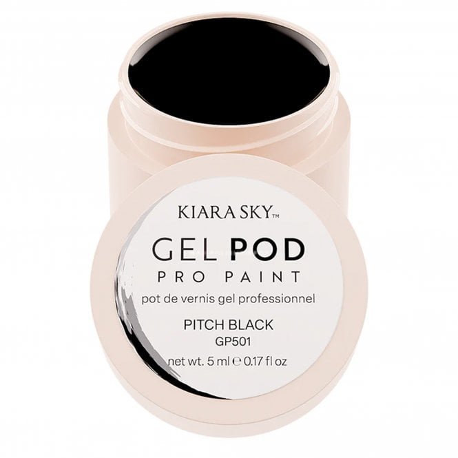 Kiara Sky Pro Paint Gel Pod - Pitch Black 5ml (GP501)
