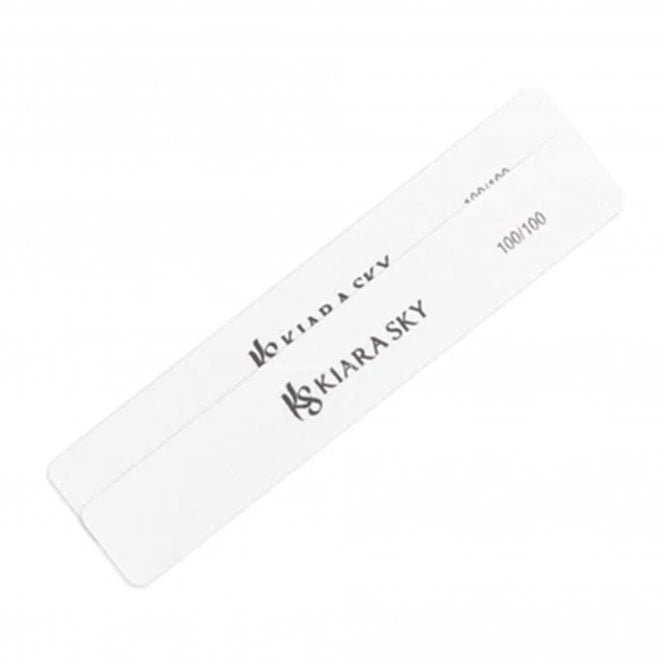 Kiara Sky Rectangle Nail Files - 100/100 grit (pack of 5)