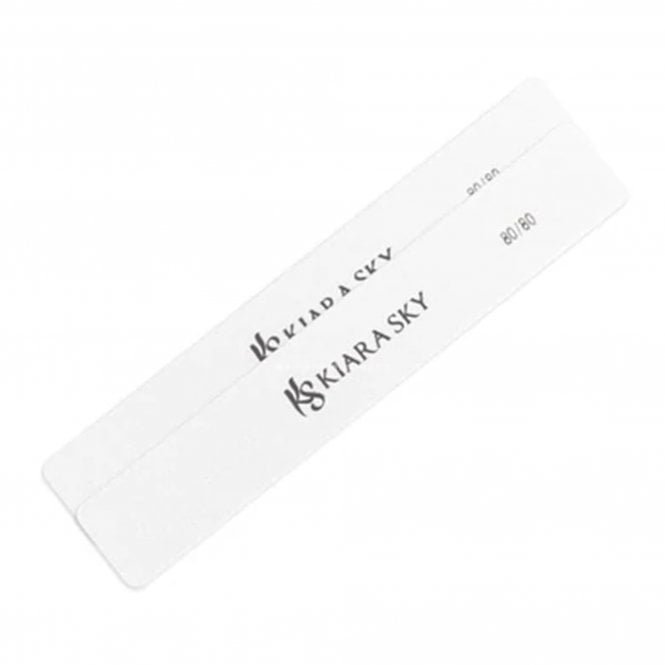 Kiara Sky Rectangle Nail Files - 80/80 grit (pack of 5)