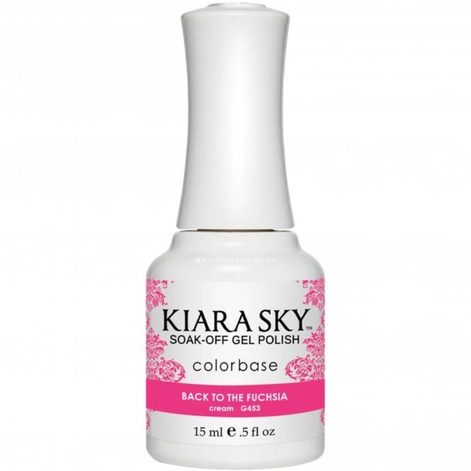 Kiara Sky Soak Off Cruelty Free Gel Polish - Back To The Fuchsia 15ml (G453)