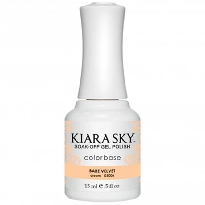 Kiara Sky Soak Off Cruelty Free Gel Polish - Bare Velvet 15ml (G5006)
