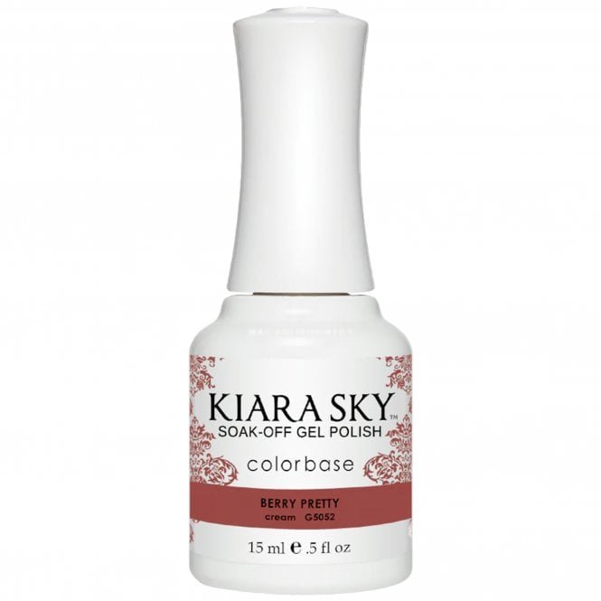 Kiara Sky Soak Off Cruelty Free Gel Polish - Berry Pretty 15ml (G5052)