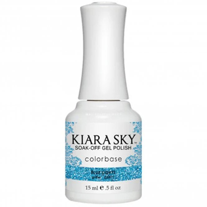Kiara Sky Soak Off Cruelty Free Gel Polish - Blue Lights 15ml (G5071)