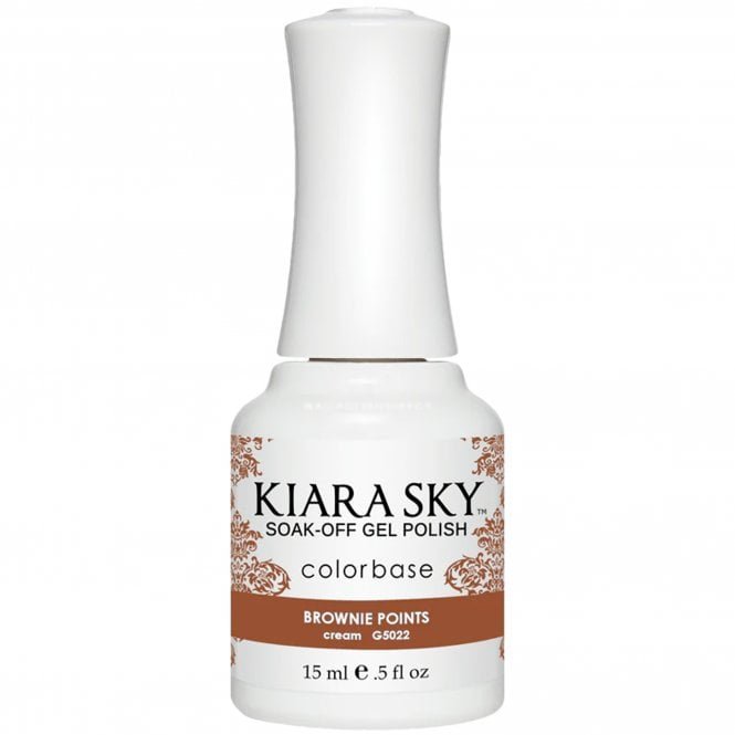 Kiara Sky Soak Off Cruelty Free Gel Polish - Brownie Points 15ml (G5022)