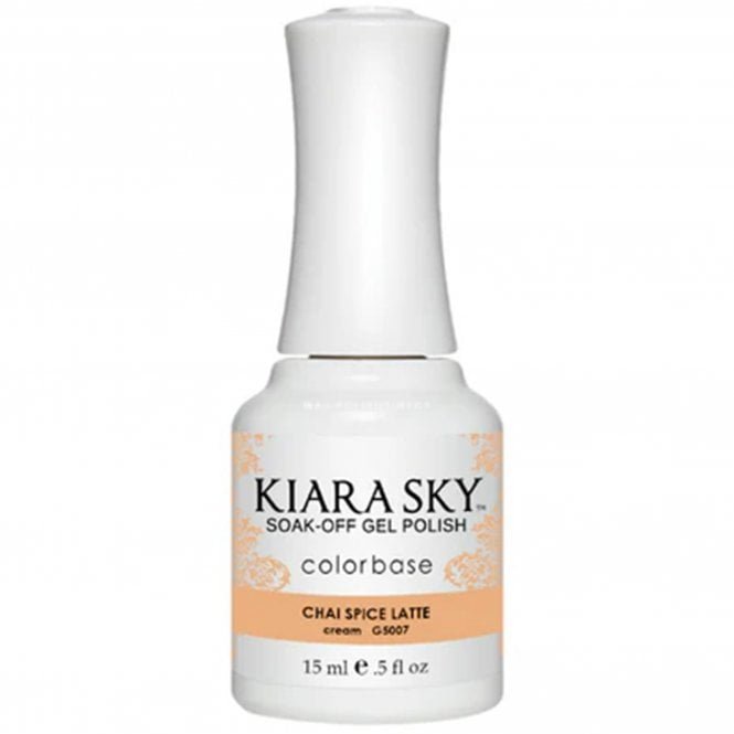 Kiara Sky Soak Off Cruelty Free Gel Polish - Chai Spice Latte 15ml (G5007)
