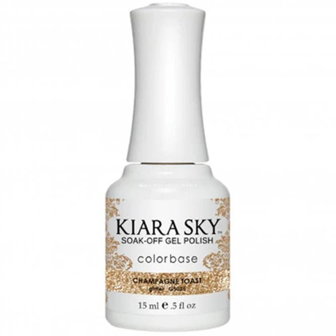Kiara Sky Soak Off Cruelty Free Gel Polish - Champagne Toast 15ml (G5025)