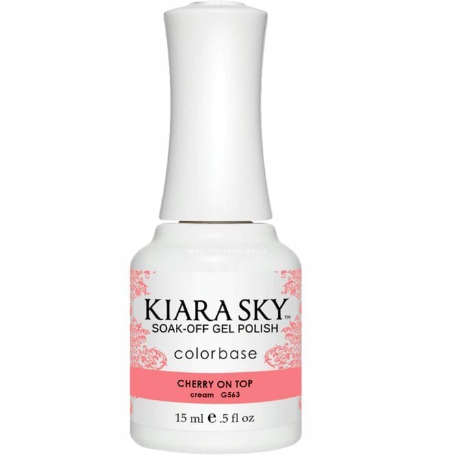 Kiara Sky Soak Off Cruelty Free Gel Polish - Cherry On Top 15ml (G563)
