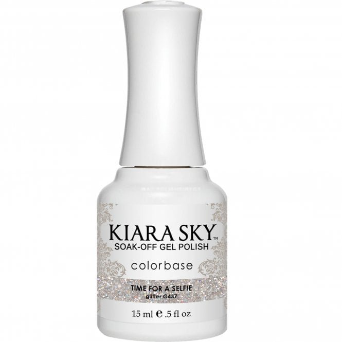 Kiara Sky Soak Off Cruelty Free Gel Polish - Time For A Selfie 15ml (G437)