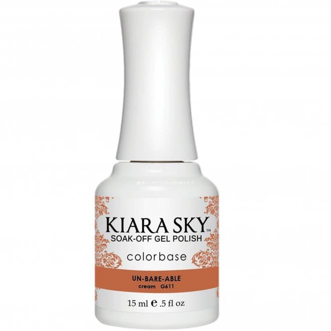 Kiara Sky Soak Off Cruelty Free Gel Polish - Un-Bare-Able 15ml (G611)