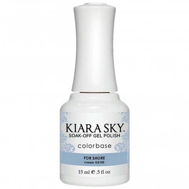 Kiara Sky Soak Off Cruelty Free Gel Polish - For Shore 15ml (G5102)