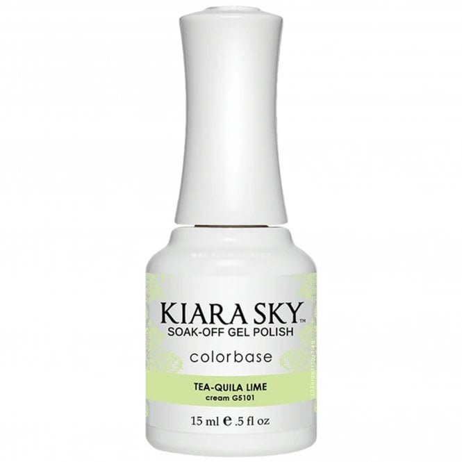 Kiara Sky Soak Off Cruelty Free Gel Polish - Tea-Quila Lime 15ml (G5101)
